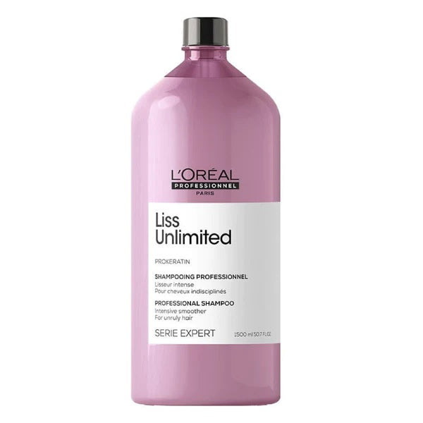 L'Oréal Professionnel Liss Unlimited Shampoo for Frizzy & Unruly Hair | With Pro-Keratin (1500 ml)