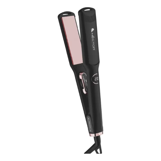 Hector Glamour Ultra Shine Titanium HT-HS 06 Hair Straightener (Black, Rose Gold)
