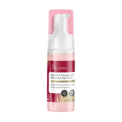 The Skin Story Pore Cleansing Foaming Face Wash With Beetroot & Pomegranate For Damage Repair 100ml