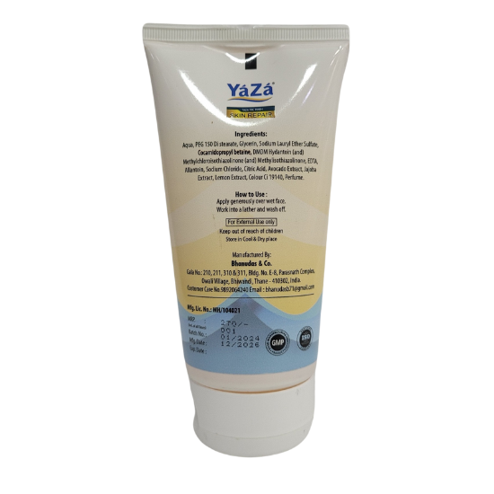 YAZA Skin Repair Face Wash Avocado + Jojoba + Lemon