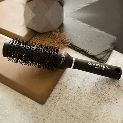 KRAFTPRO 45MM Ceramic Hair Brush (Ceramic + Ionic) Round Hair Brush