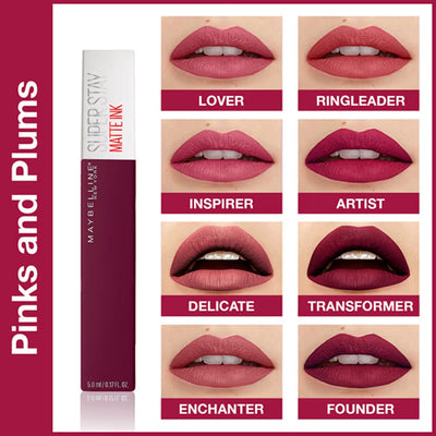 Maybelline Super Stay Matte Ink Liquid Lipstick - Top Shades (25-70-118)