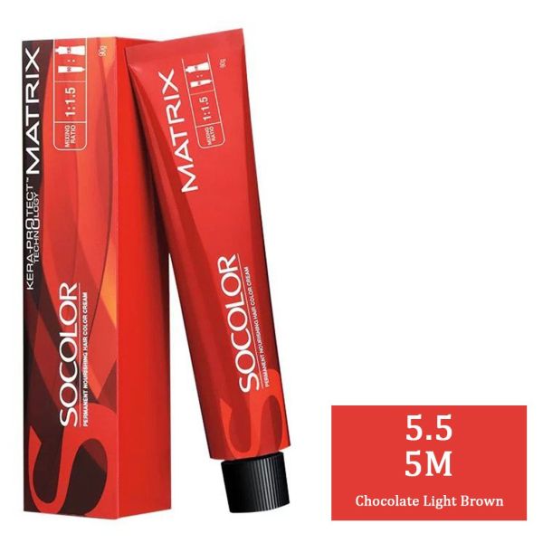 Matrix SoColor Permanent Hair Color Cream 5.5 Chocolates 90ml