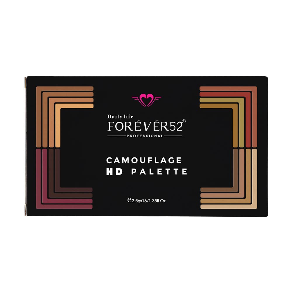 Daily Life Forever52 16 Color Camouflage HD Palette - Light Weight Multi-Purpose Matte Concealer Color Corrector Palette - CHP002