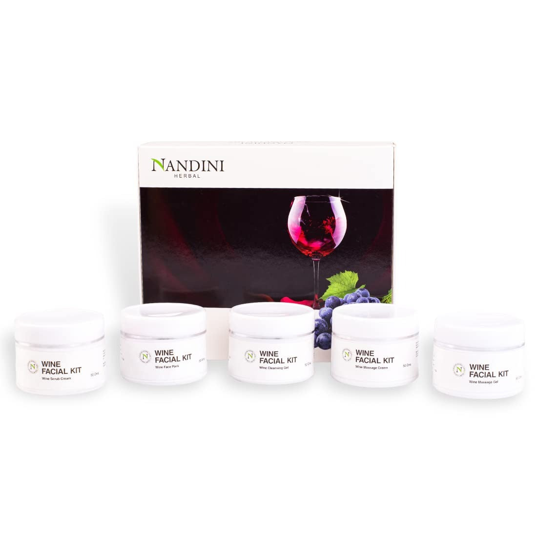 Nandini Herbal Wine Facial kit 260g