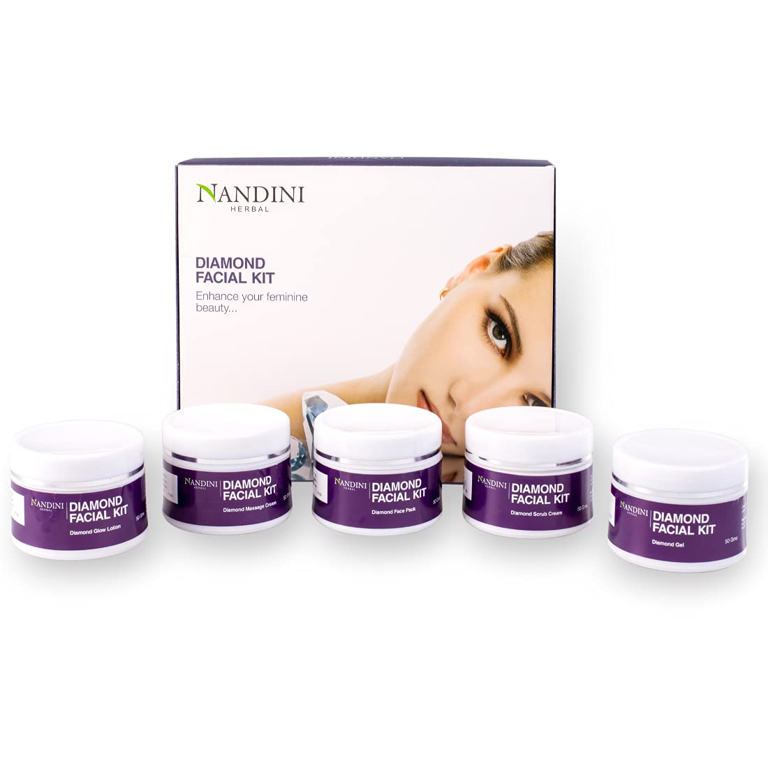 Nandini Herbal Diamond Facial Kit 260gms