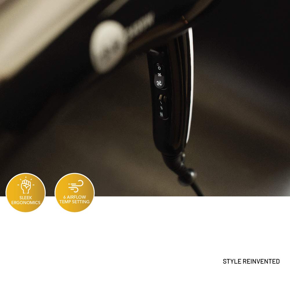 HNK TURBO Hair Dryer 2400W (White/Black)