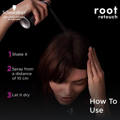 Schwarzkopf Root Retouch Temporary Root Cover Spray for Instant Grey Coverage - Dark Blonde 120ml
