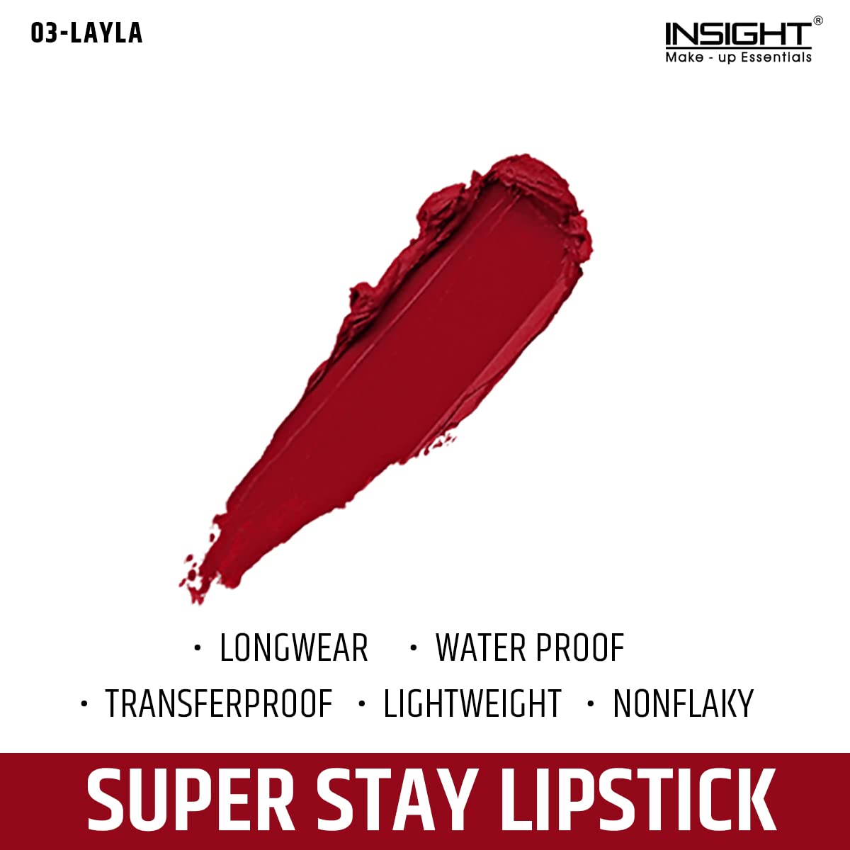 Insight Cosmetics Super Stay Lipstick - Shades (Layla,Nyra,Ari,Valencia)
