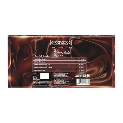 Aryanveda Unisex Chocolate Facial Kit for All Skin Types - 210 gm (Pack of 2)
