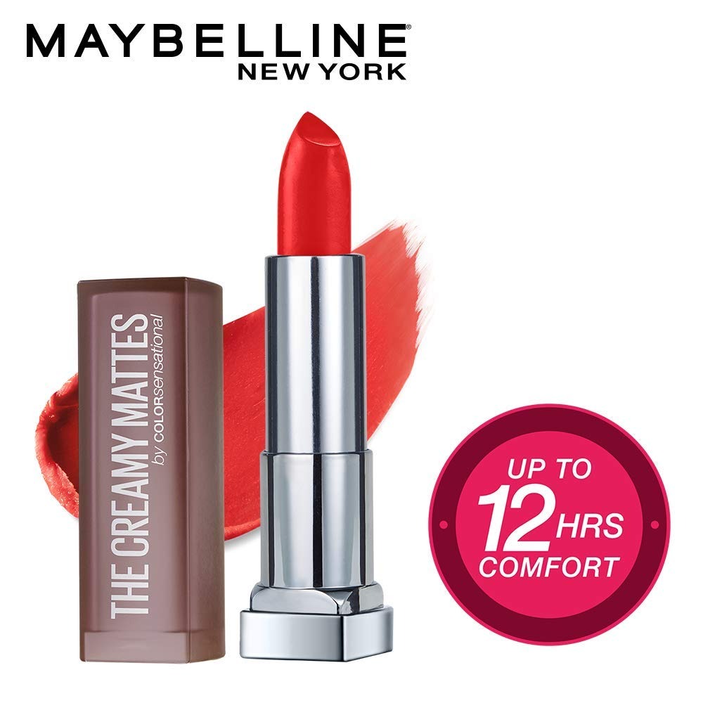 Maybelline New York Color Sensational Creamy Matte Lipstick Collection Shade(500-817)