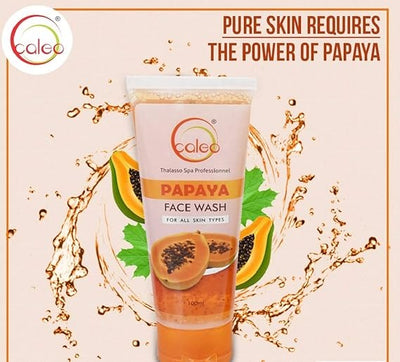 Caleo Skin Whitening Papaya Face Wash - 100ml (Paraben-Free)