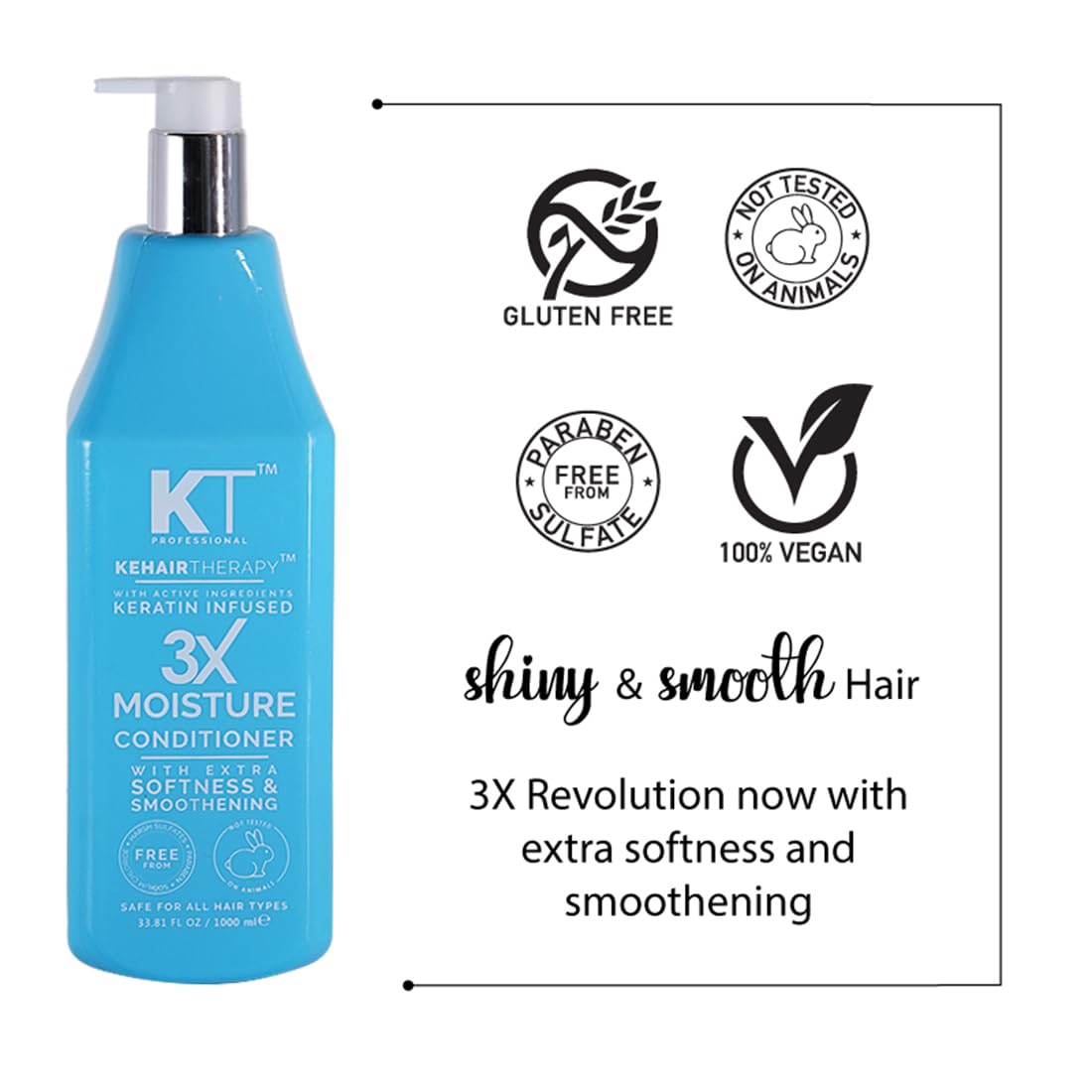 KEHAIRTHERAPY KT Professional 3X Moisture Conditioner (1000 ML)
