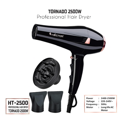 Hector Professional 2500 Watt Tornado Hair Dryer Black