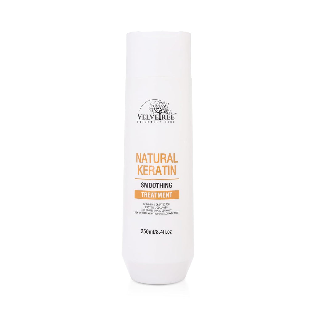 Velvetree Men & Women Natural Keratin Smoothing Treatment For Frizzy Damaged All Type Hair - 250ml