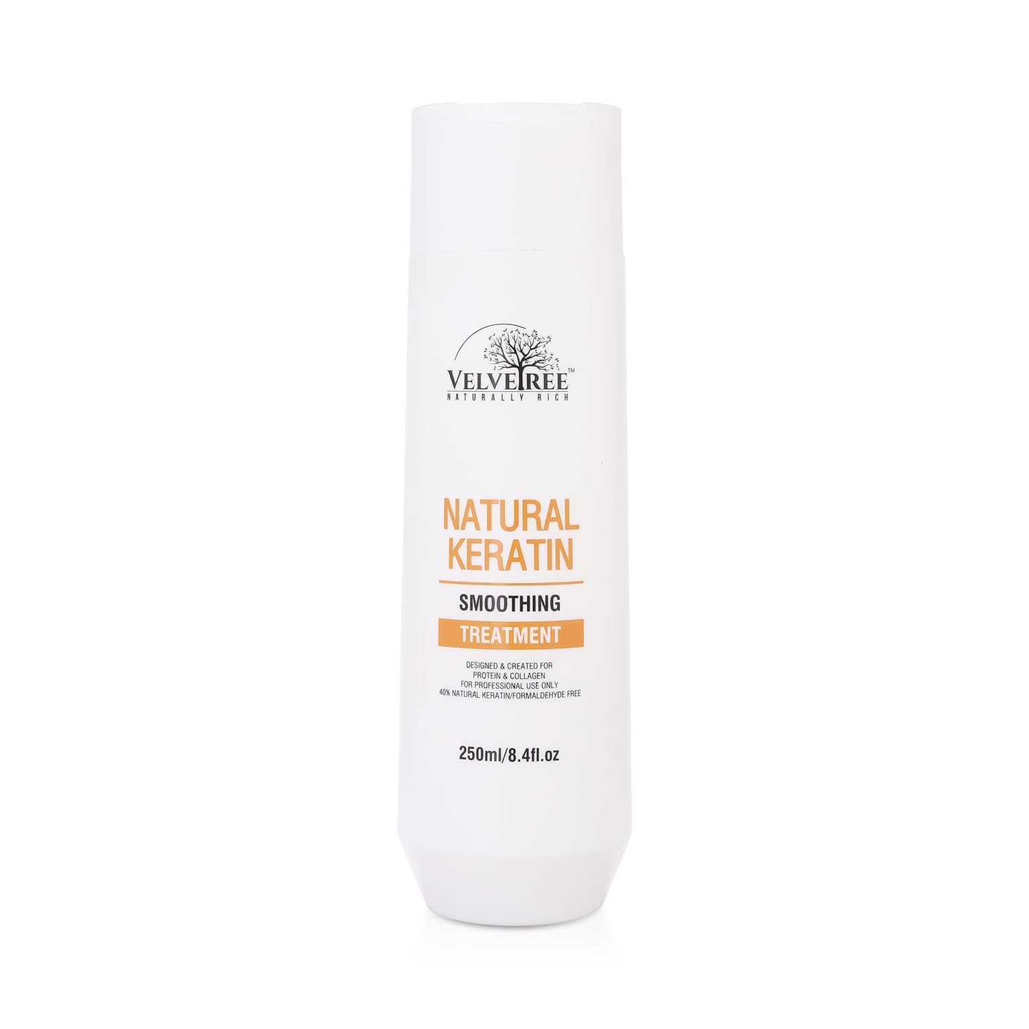 Velvetree Men & Women Natural Keratin Smoothing Treatment For Frizzy Damaged All Type Hair - 250ml