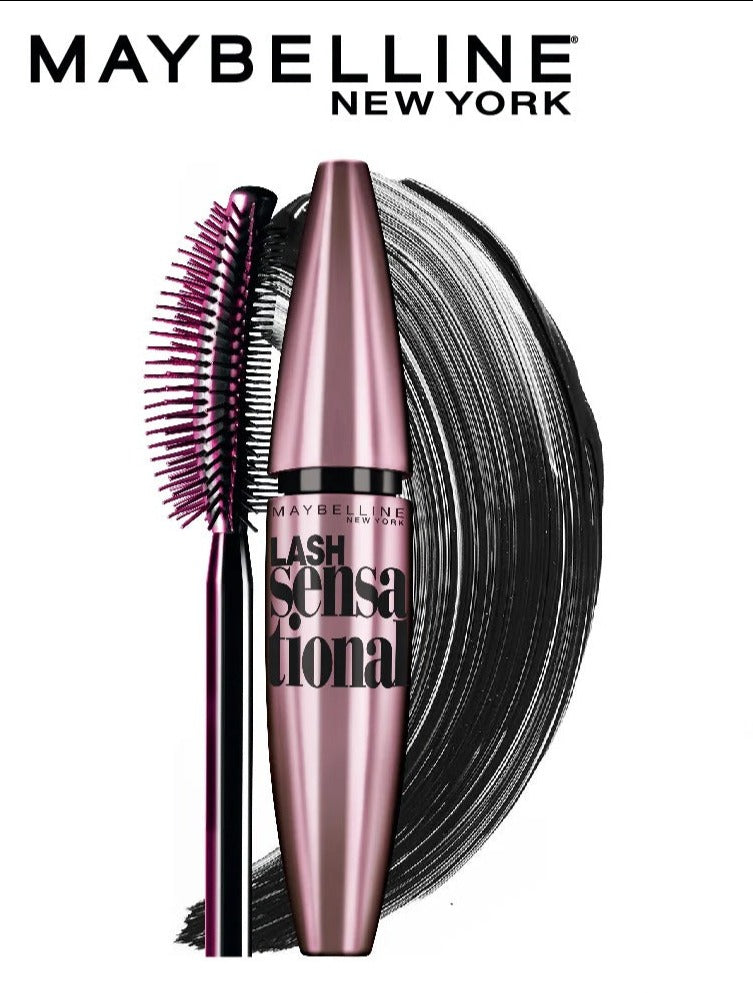 Maybelline New York Lash Sensational Waterproof Mascara - Black, 10 g