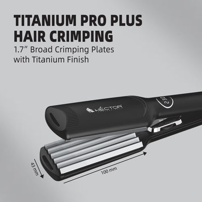 Hector Professional Titanium Pro Plus Hair Crimper – 240g