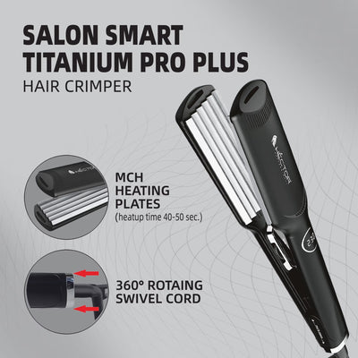 Hector Professional Titanium Pro Plus Hair Crimper – 240g