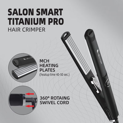 Hector Professional Titanium Pro Hair Crimper – 220g