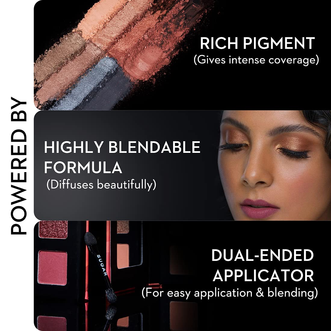 SUGAR Cosmetics Blend The Rules - Eyeshadow Palette 02 Warrior | PowderParaben-Free, Multicolor, Matte Finish