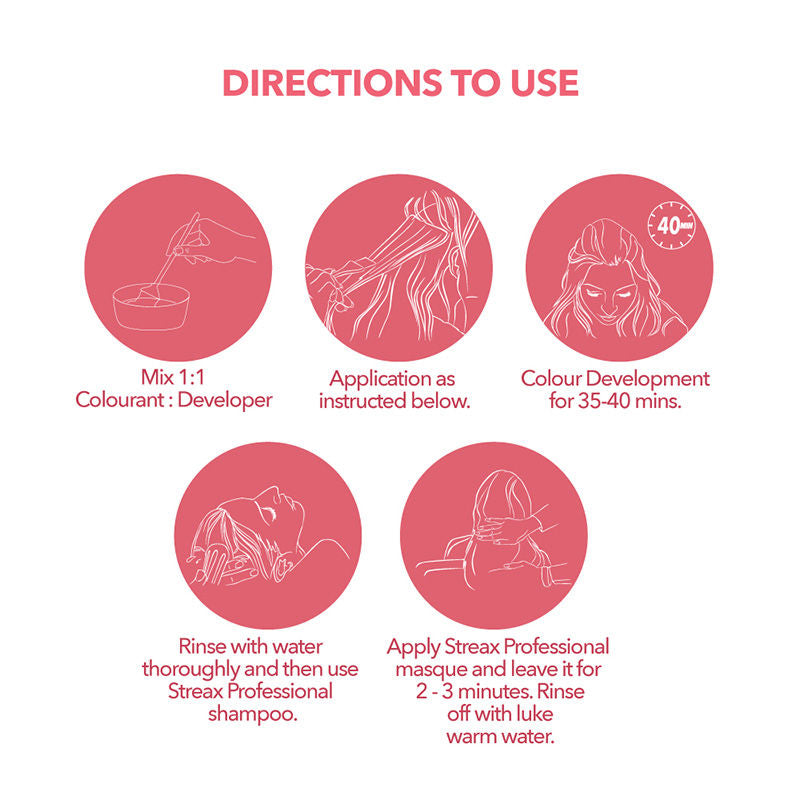 Streax Professional Argan Secrets Hair Colourant Cream - Flame Red 0.6