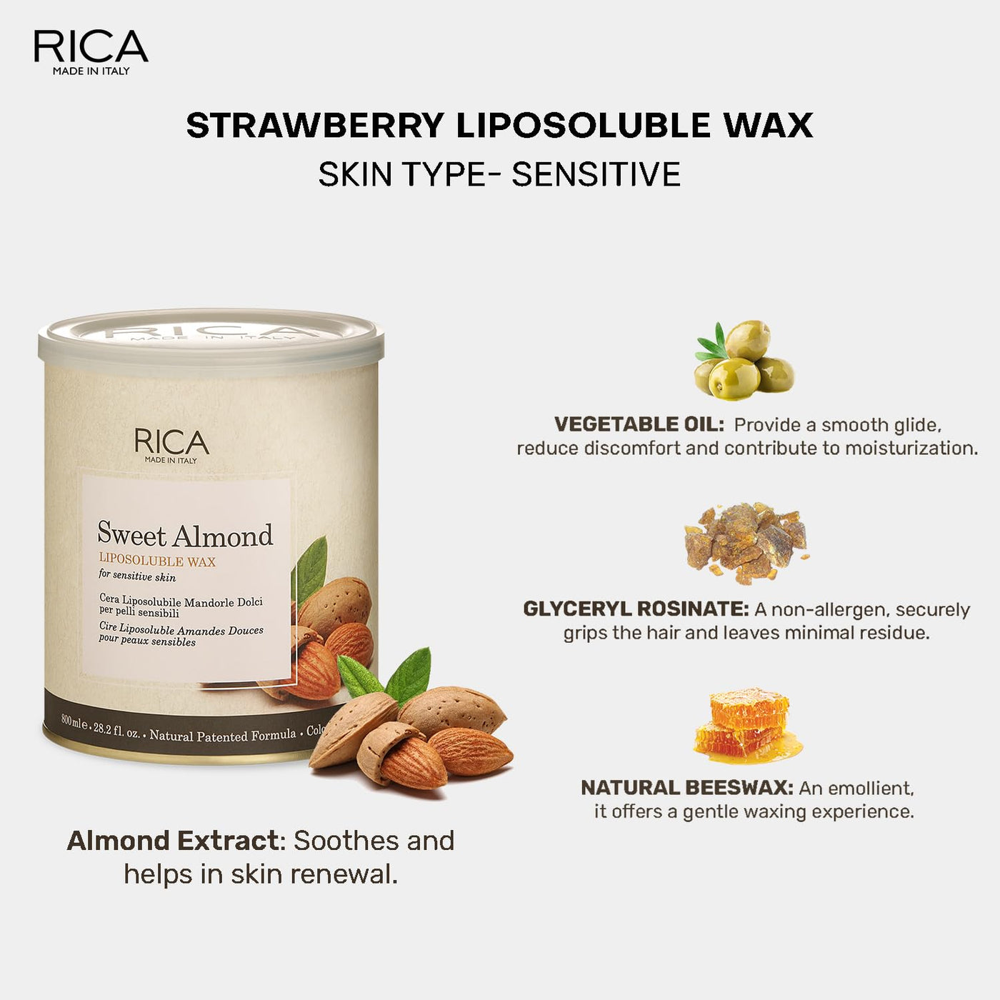 Rica Green Apple Wax, 800 ml