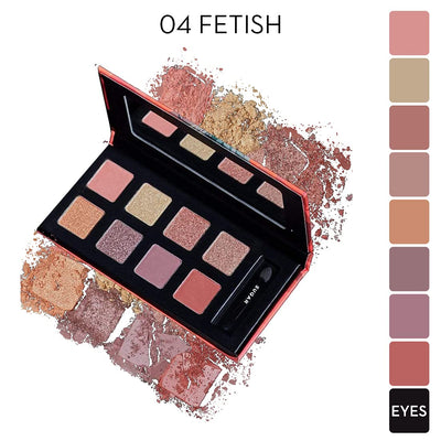 SUGAR Cosmetics Blend The Rules - Eyeshadow Palette 04 Fetish | PowderParaben-Free, Multicolor, Matte Finish