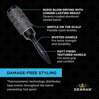 Denman D75 Hair Brush – Ultimate Detangling & Styling Brush