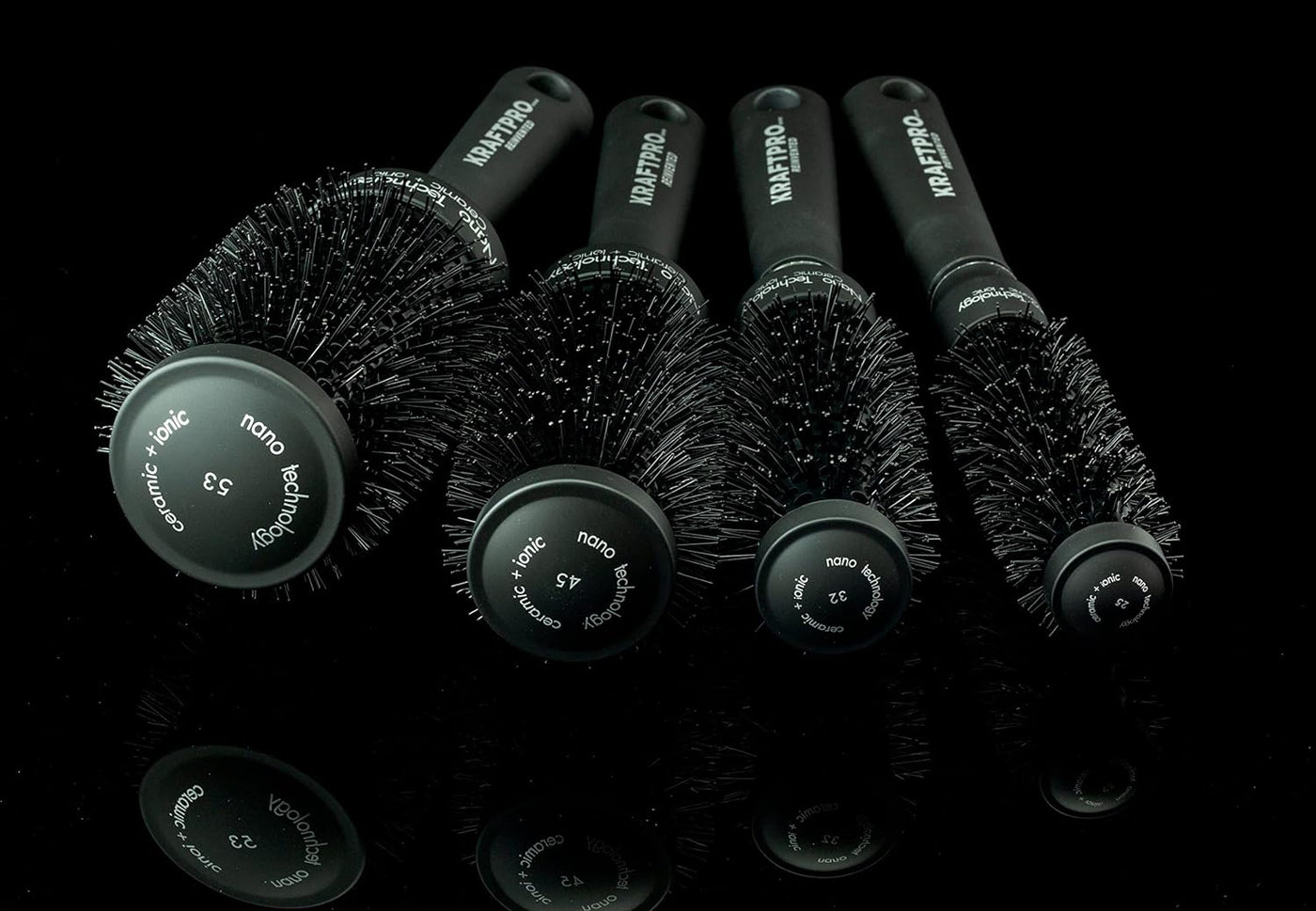 KRAFTPRO 45MM Ceramic Hair Brush (Ceramic + Ionic) Round Hair Brush