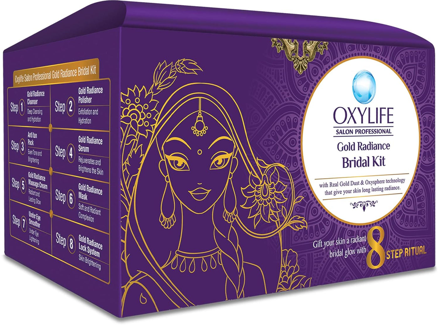 Oxylife Salon Professional Gold Radiance Bridal Kit - 336g