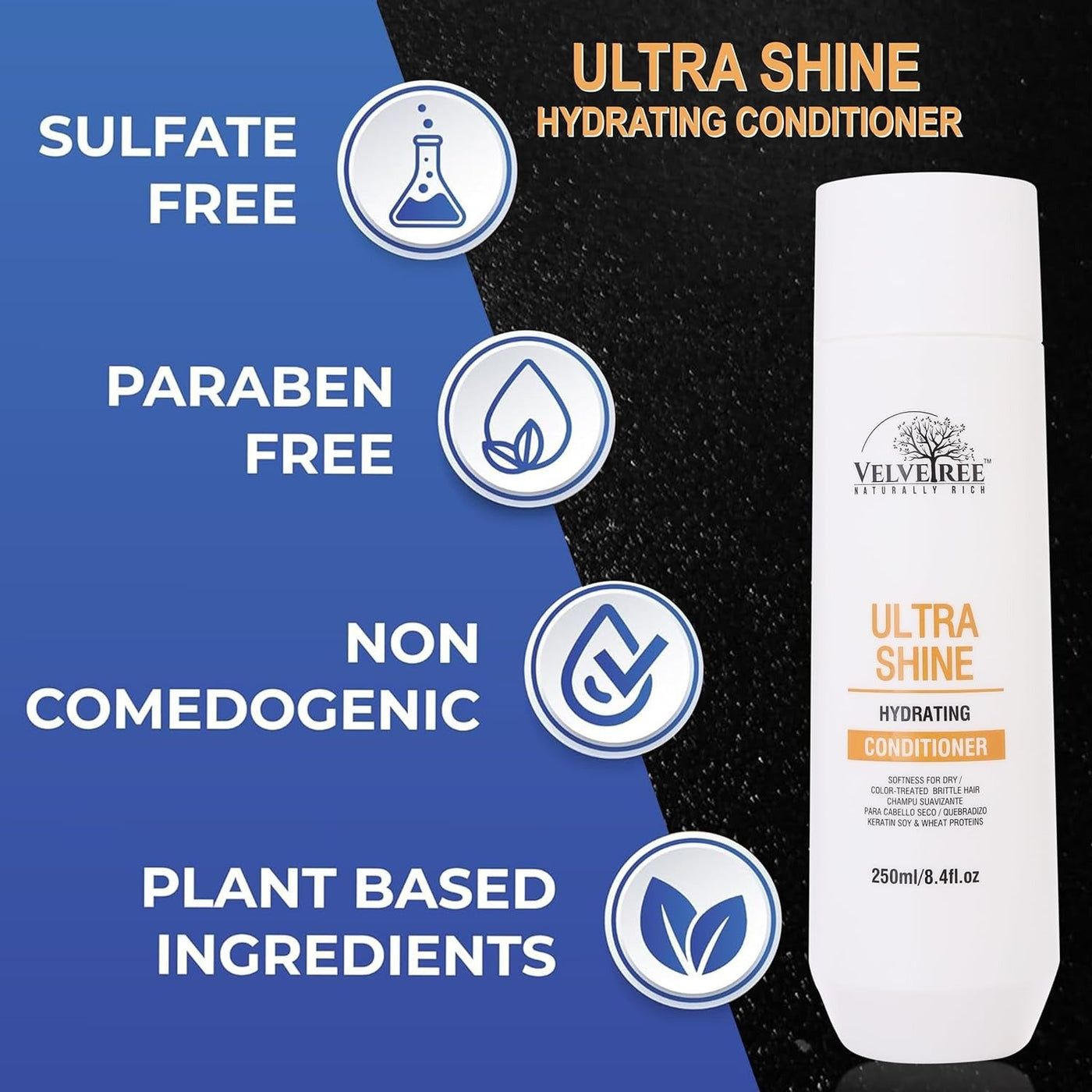 Velvetree Ultra shine hydrating Conditioner After Keratin Treatment 250ML