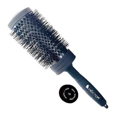 Hector Round Brush PRO XL-53mm | Professional Hair Styling Brush for Volume & Smoothness