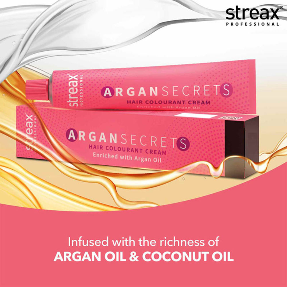 Streax Professional Argan Secret Hair Colourant Cream - Extra Light Blonde 10 - 60 gms
