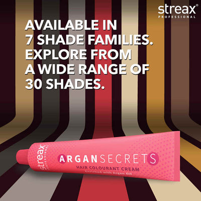 Streax Professional Argan Secret Hair Colourant Cream - Reddish Brown 4.6 - 60gm
