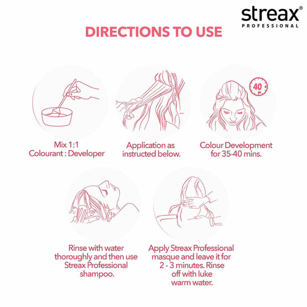 Streax Professional Developer 40 Volume 12% For Hair Colour With Argan Secrets Colourant Hair Color 1000ml