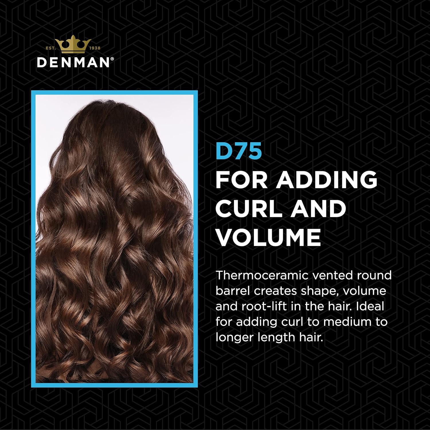 Denman D75 Hair Brush – Ultimate Detangling & Styling Brush