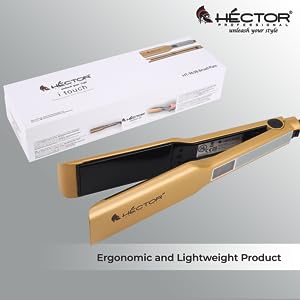 Hector Professionals, Hair Straightener iTouch HT-963B(Gold, White) KIng