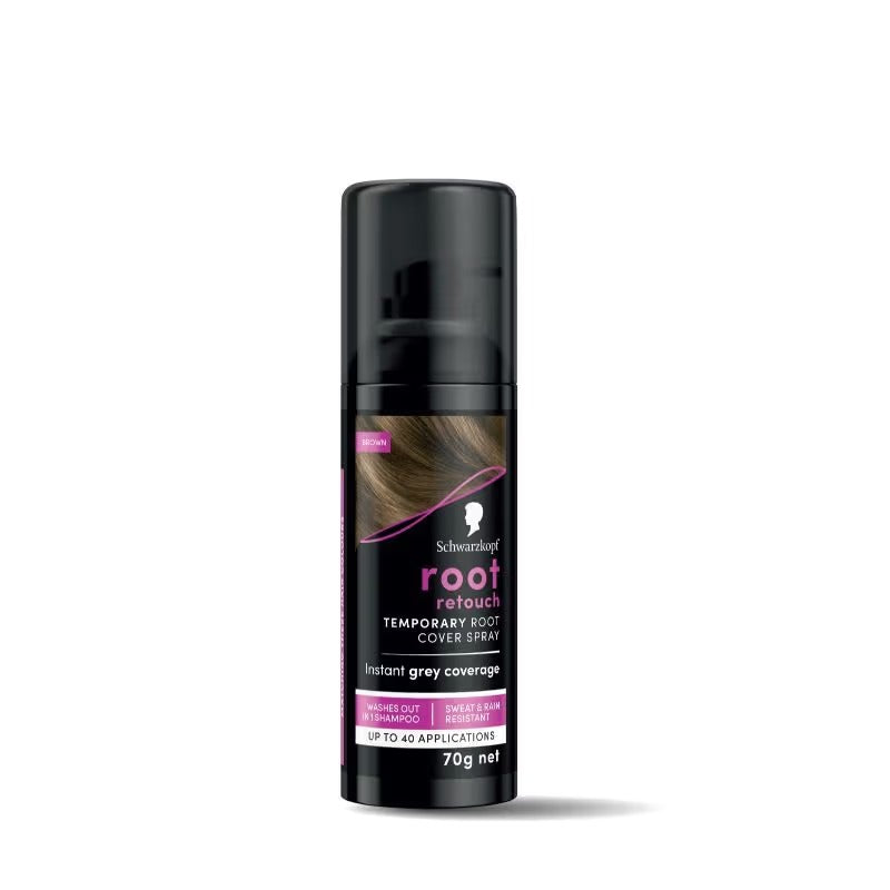 Schwarzkopf Root Retouch - Temporary Root Cover Hair Color Spray - Brown 120ml