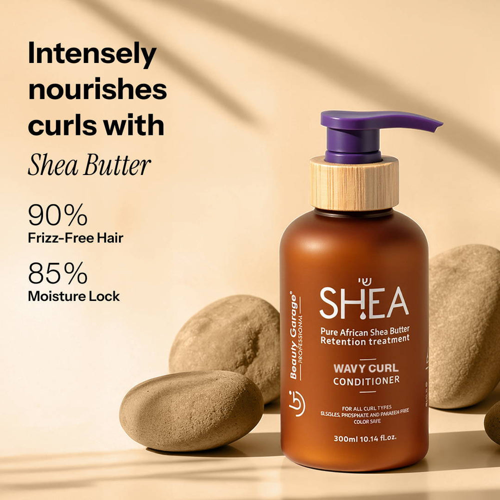 Beauty Garage Shea Retention Wavy Curl Conditioner – 300ml