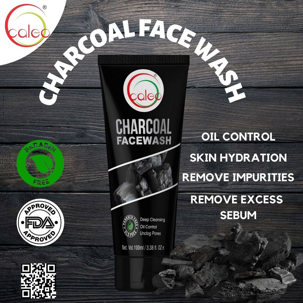 Caleo Charcoal Face Wash - 100ml