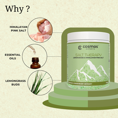 Cosmos Experts Bath Salt Lemongrass (500gm, 1000gm, 4Kg)