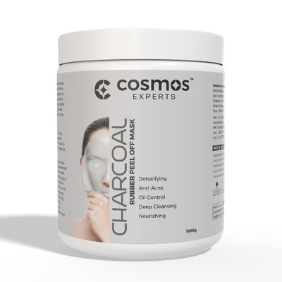 Cosmos Experts Rubber Peel Off Mask - Charcoal (Available in 150gm, 500gm & 1000gm)