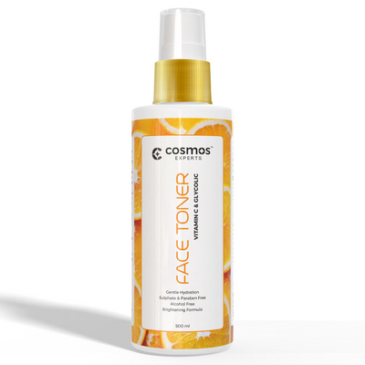 Cosmos Experts Vitamin C Toner – Brightening & Hydrating Skin Refresh (Available in 200ml & 500ml)