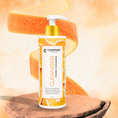 Cosmos Experts Vitamin C Cleanser – Brightening & Hydrating Face Wash (Available in 200ml & 500ml)