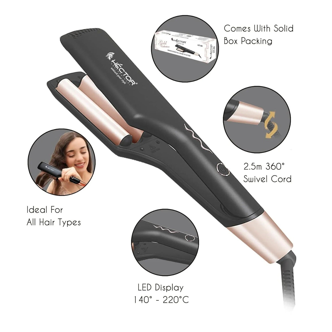 HECTOR Depth Adjustable Waver HT-HW 10