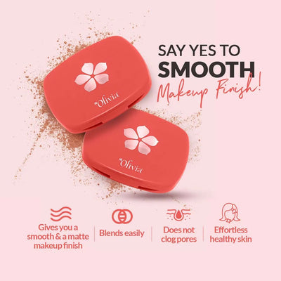 Olivia Skinsync Compact Powder (Creamy Maple, Peach Pie, Caramel Lush)