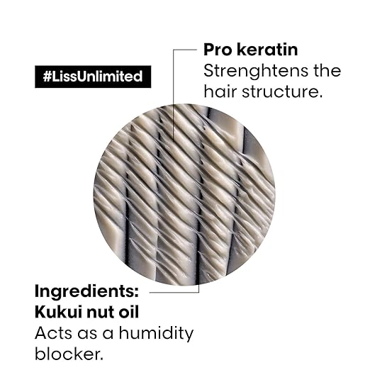 L'Oréal Professionnel Liss Unlimited Shampoo for Frizzy & Unruly Hair | With Pro-Keratin  (1500 ml)