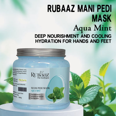 Rubaaz Mani Pedi Massage Mask Aquamint 1Kg