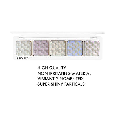 Shopaarel Sparkle 5 Color Eyeshadow Palette - Twilight